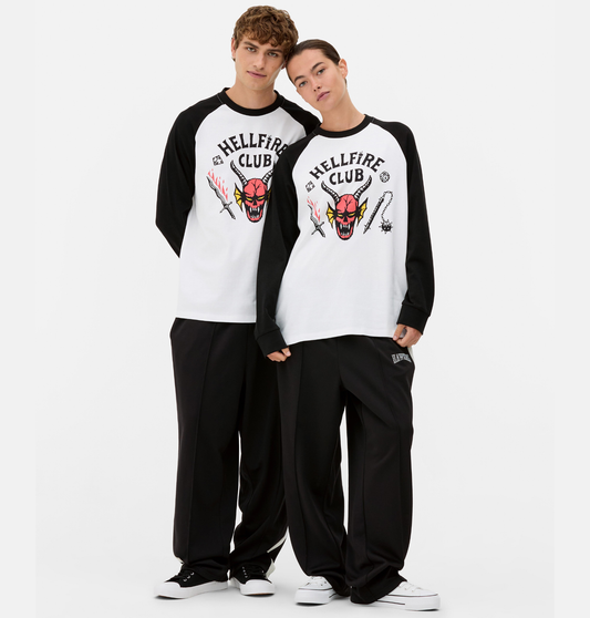 Stranger Things Hellfire Club Raglan T-Shirt