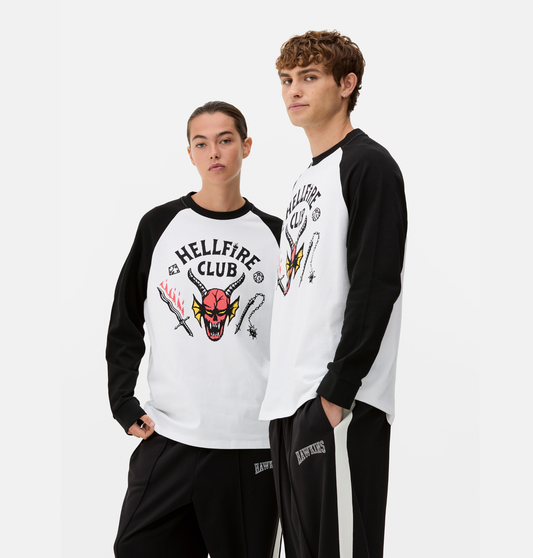 Stranger Things Hellfire Club Raglan T-Shirt