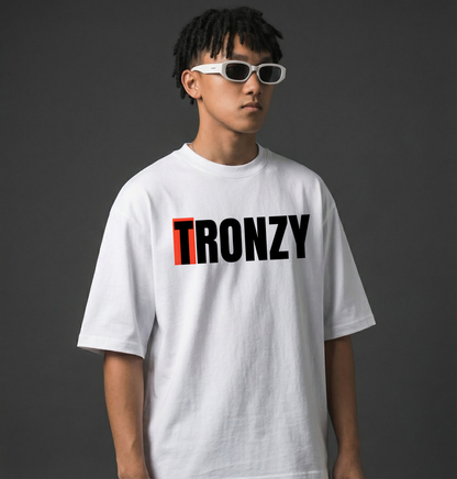 TRONZY Signature Oversized Cotton T-Shirt