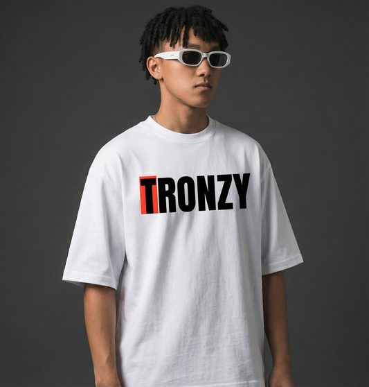 TRONZY Signature Oversized Cotton T-Shirt